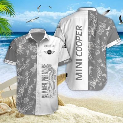 Hawaiihemd Mini Cooper – Herren Sommerhemd
