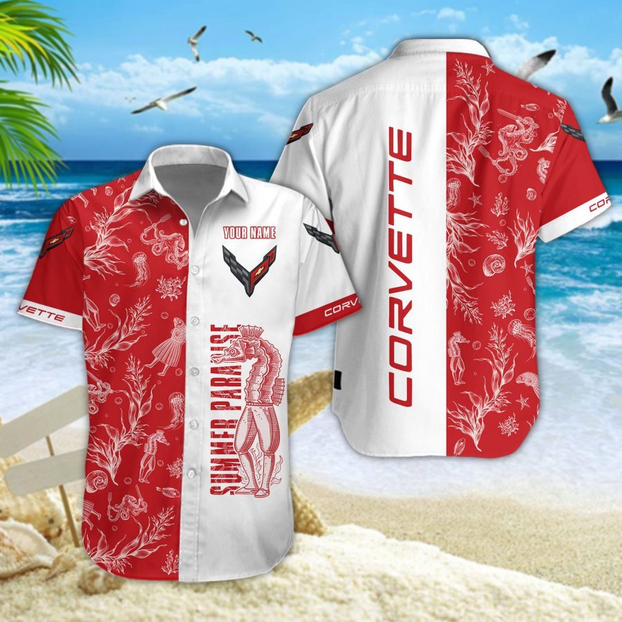 Hawaiihemd Chevrolet Corvette – Herren Sommerhemd