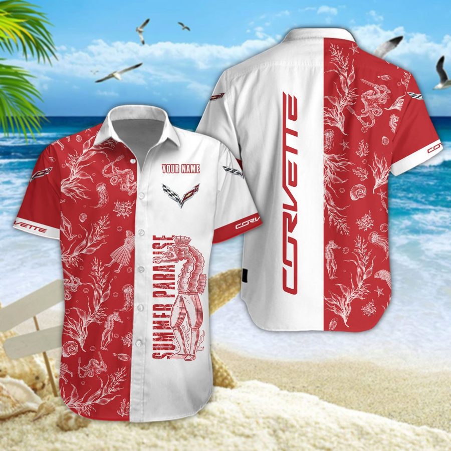 Hawaiihemd Corvette C7 – Herren Sommerhemd
