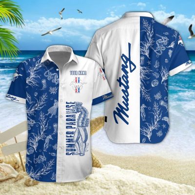 Hawaiihemd Ford Mustang – Herren Sommerhemd