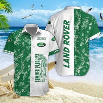 Hawaiihemd Land Rover – Herren Sommerhemd