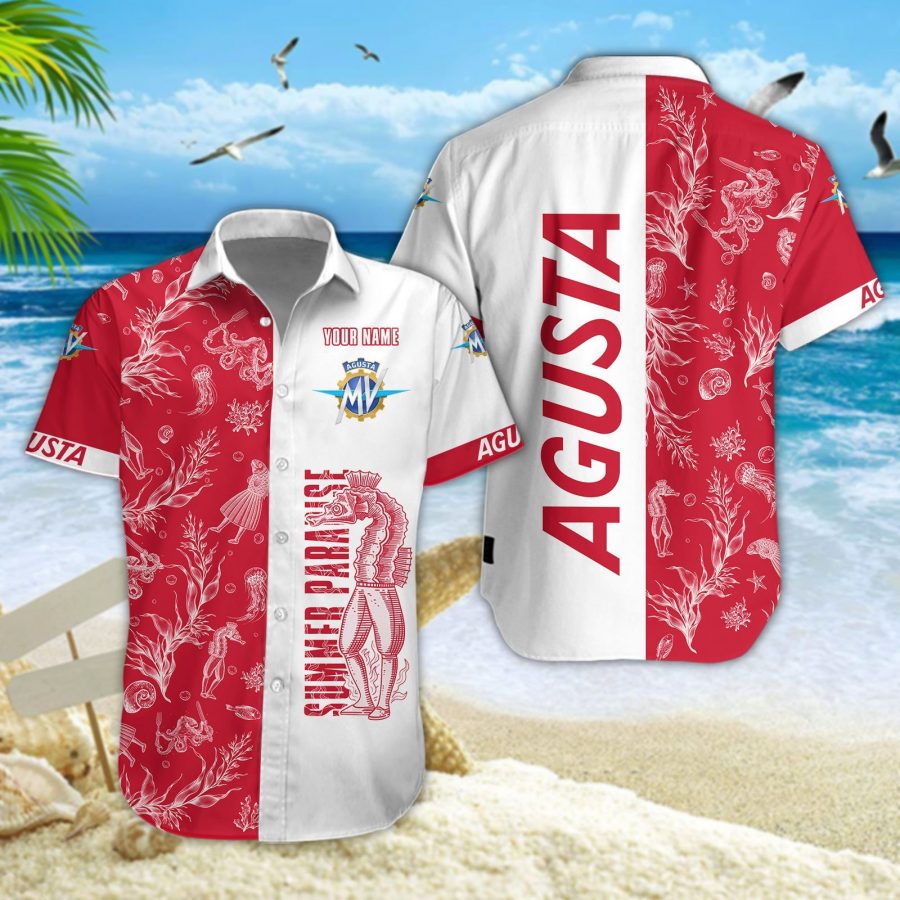 Hawaiihemd MV Agusta – Herren Sommerhemd