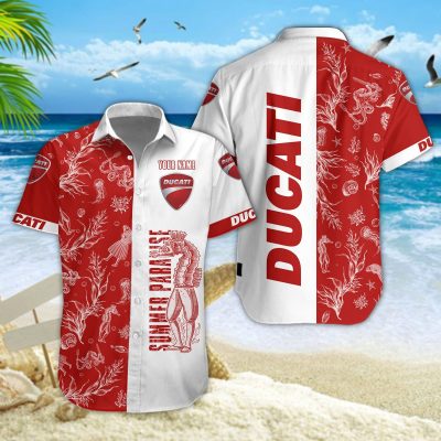 Hawaiihemd Ducati – Herren Sommerhemd