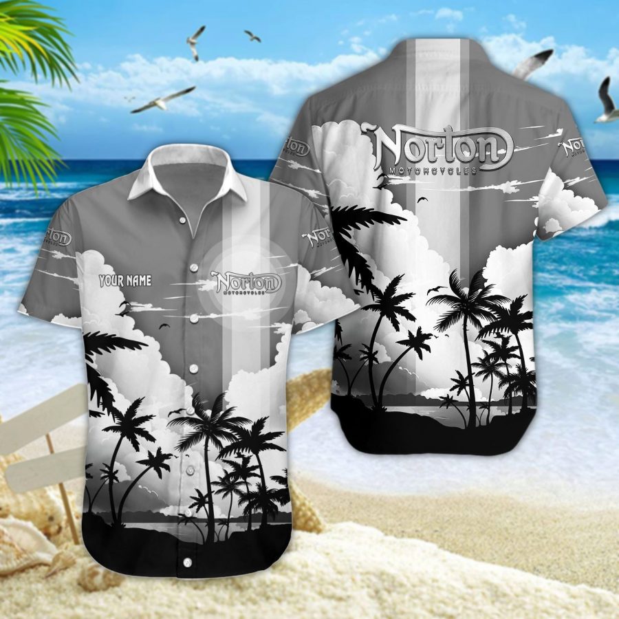 Hawaiihemd Norton Motorcycles – Herren Sommerhemd