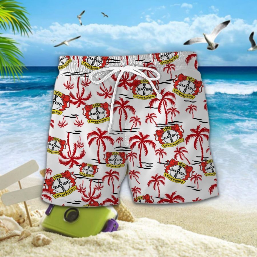 Hawaiihemd Bayer 04 Leverkusen – Herren Sommerhemd – Bild 2