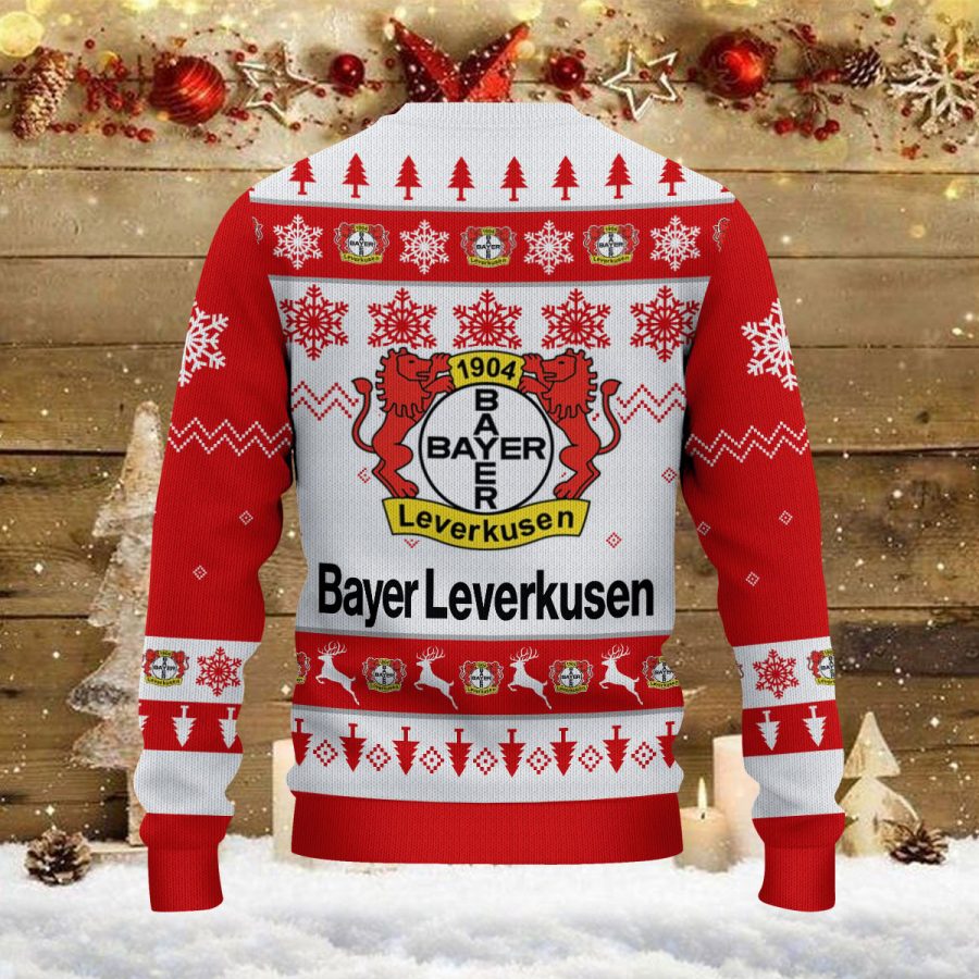 Weihnachtspullover Bayer 04 Leverkusen – Ugly Christmas Sweater – Bild 3