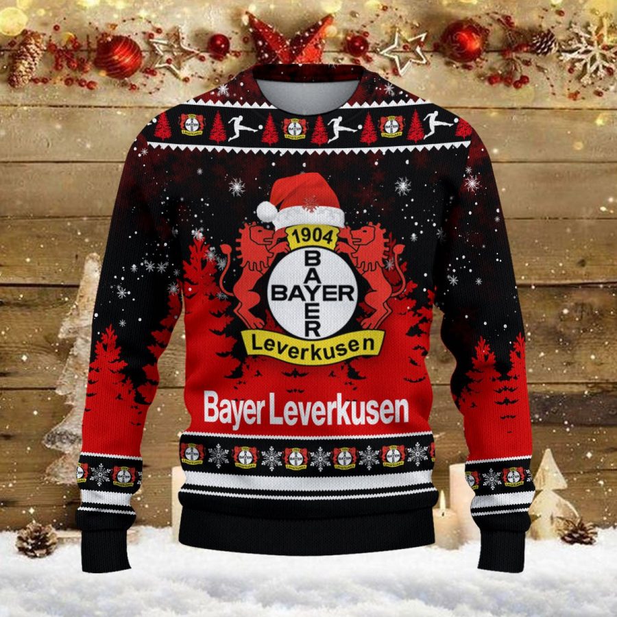 Weihnachtspullover Bayer 04 Leverkusen – Ugly Christmas Sweater – Bild 2