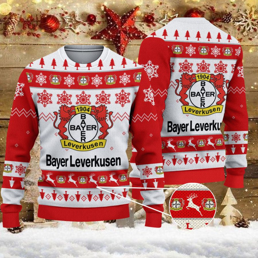 Weihnachtspullover Bayer 04 Leverkusen – Ugly Christmas Sweater
