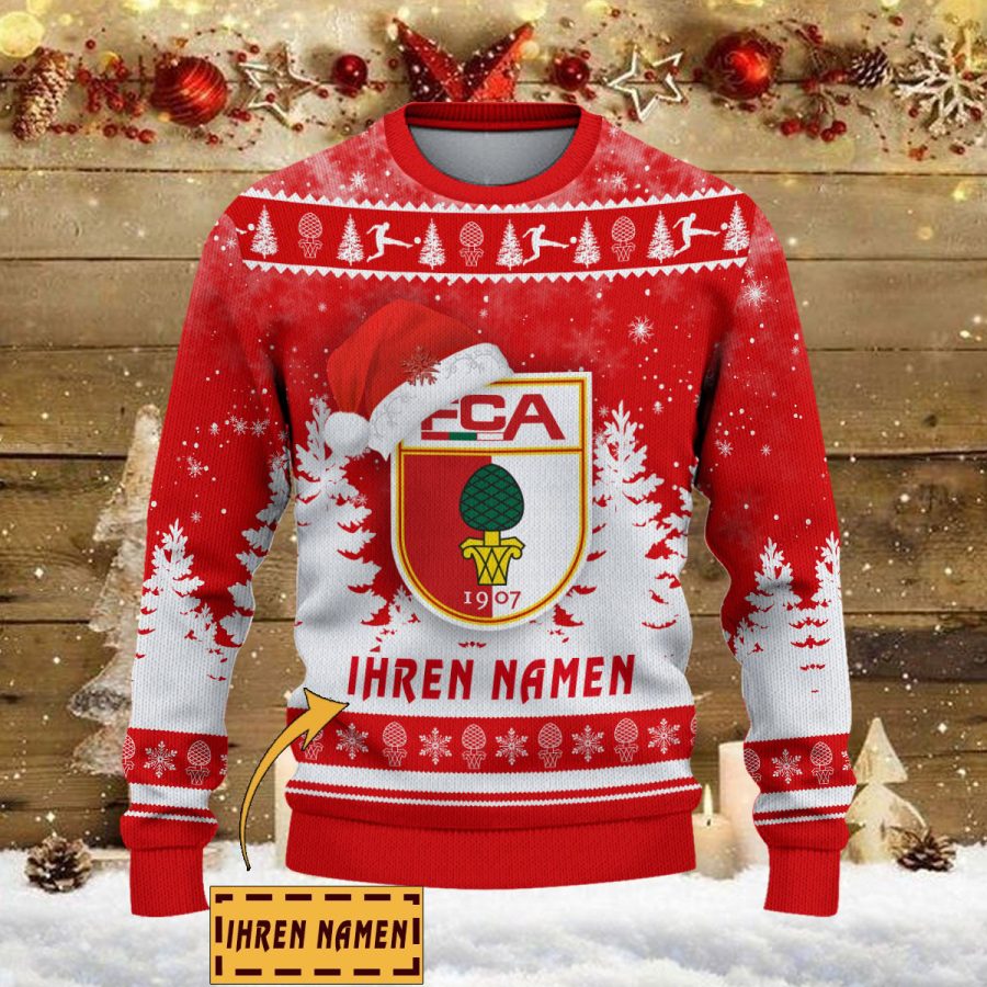 Weihnachtspullover FC Augsburg – Ugly Christmas Sweater – Bild 2