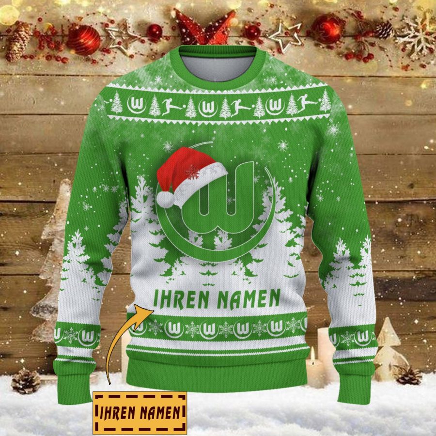 Weihnachtspullover VfL Wolfsburg – Ugly Christmas Sweater – Bild 2
