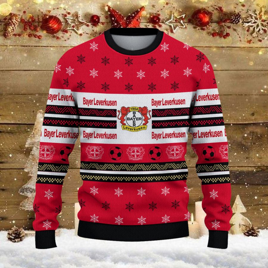 Weihnachtspullover Bayer 04 Leverkusen – Ugly Christmas Sweater – Bild 2