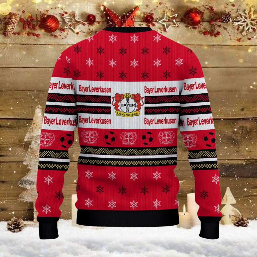 Weihnachtspullover Bayer 04 Leverkusen – Ugly Christmas Sweater – Bild 3