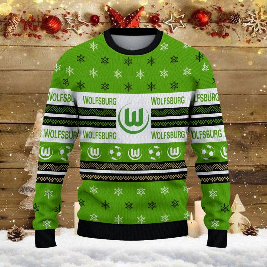 Weihnachtspullover VfL Wolfsburg – Ugly Christmas Sweater – Bild 2