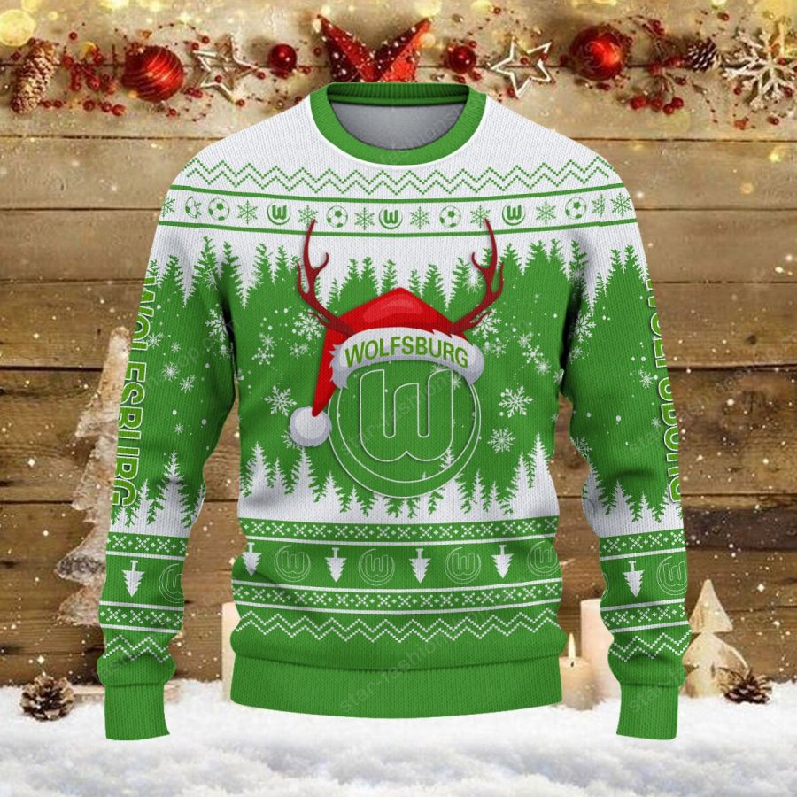 Weihnachtspullover VfL Wolfsburg – Ugly Christmas Sweater – Bild 2