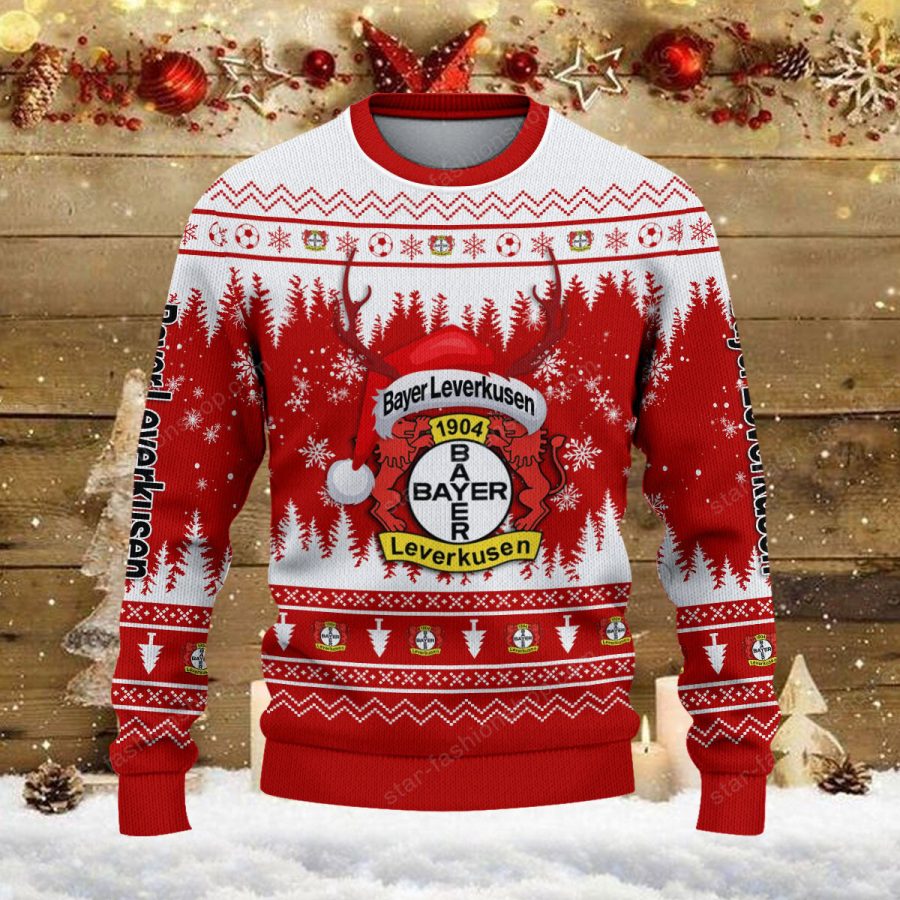 Weihnachtspullover Bayer 04 Leverkusen – Ugly Christmas Sweater – Bild 2