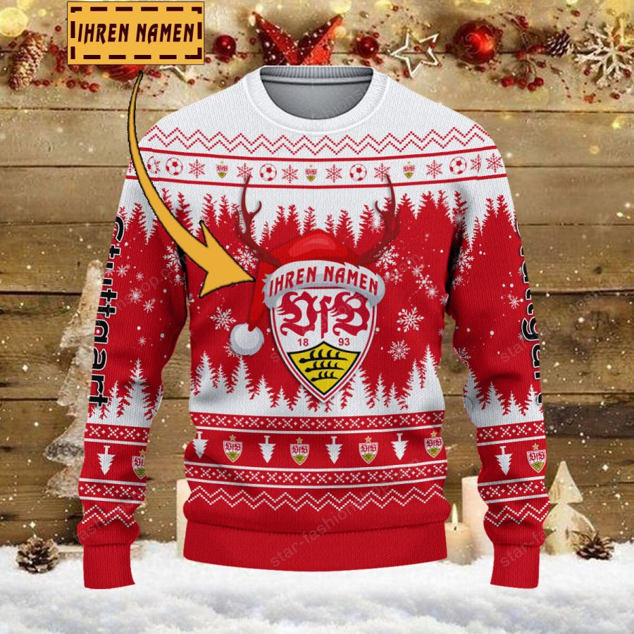Weihnachtspullover VfB Stuttgart – Ugly Christmas Sweater – Bild 2