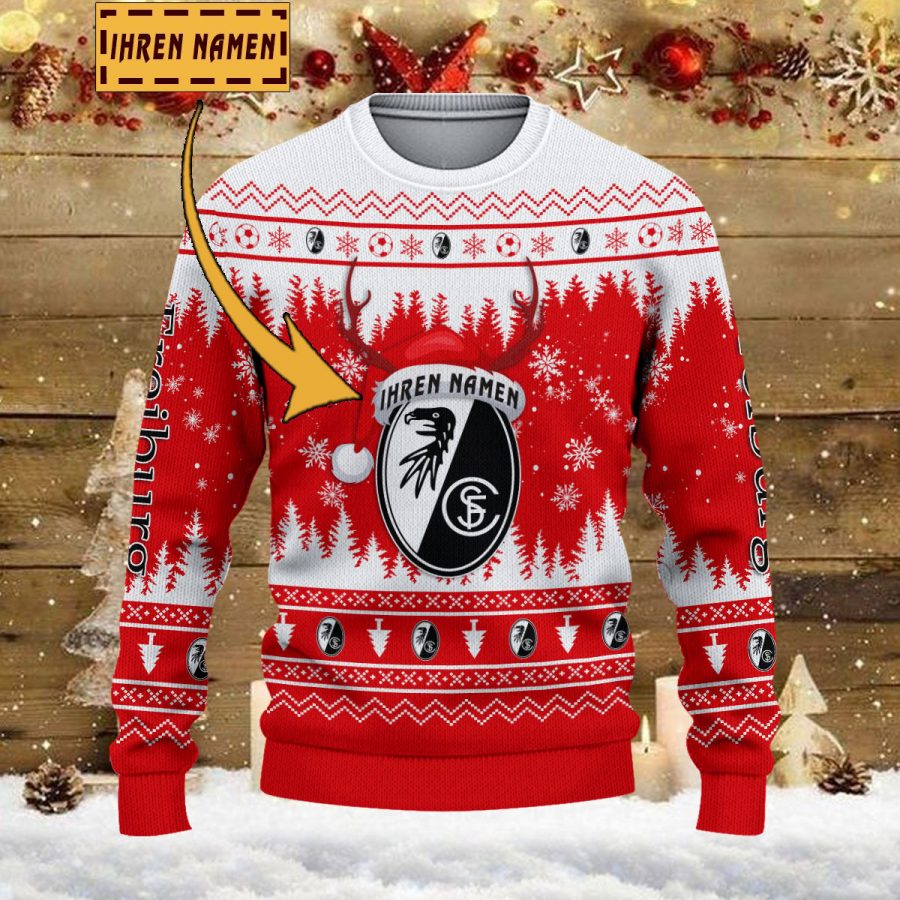 Weihnachtspullover SC Freiburg – Ugly Christmas Sweater – Bild 2