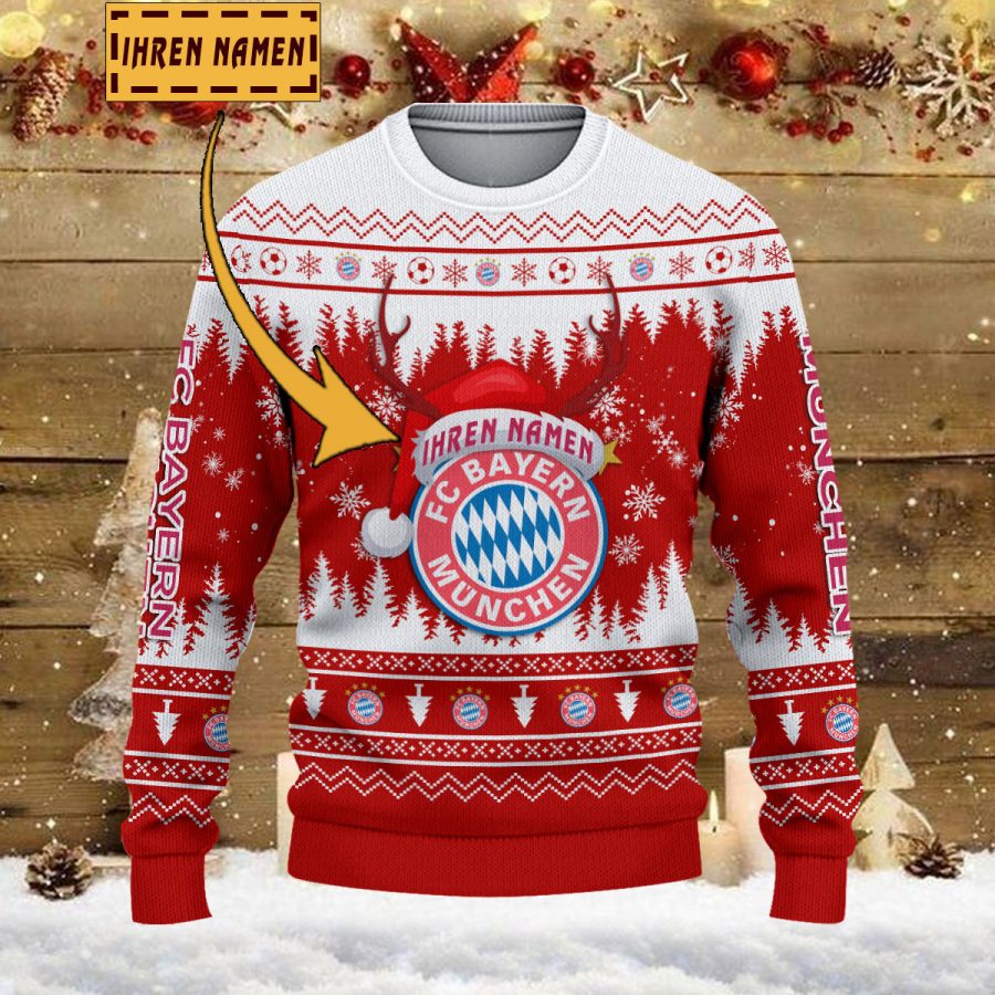 Weihnachtspullover Bayern München – Ugly Christmas Sweater – Bild 2