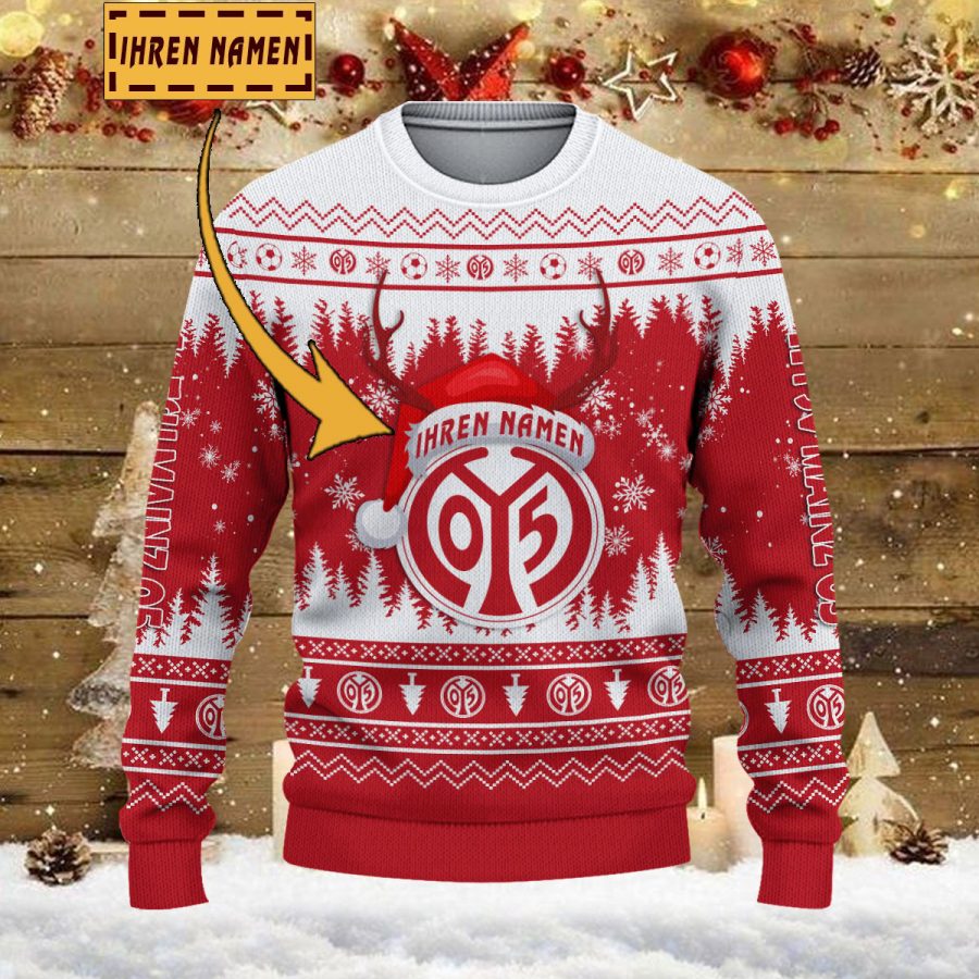 Weihnachtspullover 1. FSV Mainz 05 – Ugly Christmas Sweater – Bild 2