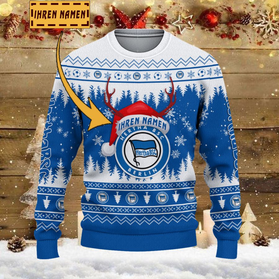 Weihnachtspullover Hertha BSC – Ugly Christmas Sweater – Bild 2