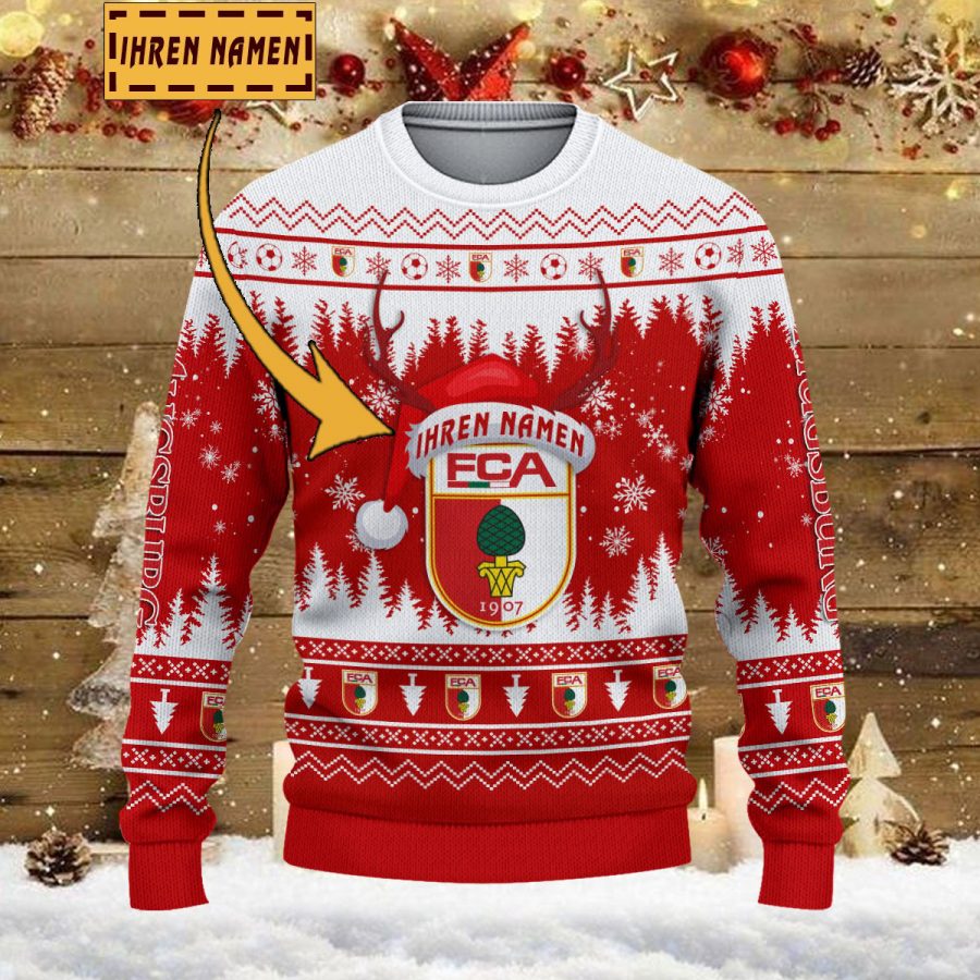 Weihnachtspullover FC Augsburg – Ugly Christmas Sweater – Bild 2