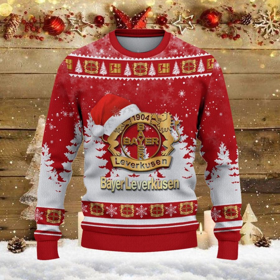 Weihnachtspullover Bayer 04 Leverkusen – Ugly Christmas Sweater – Bild 2