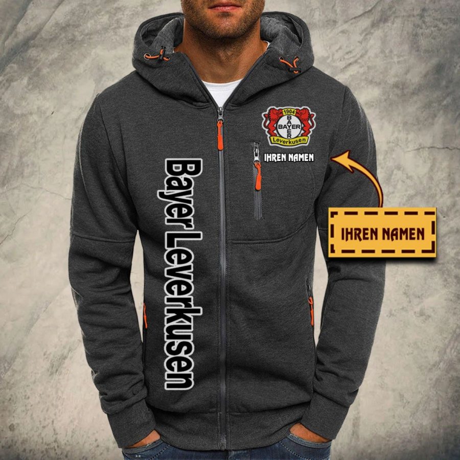 Bayer 04 Leverkusen Kapuzensweatjacke – Bild 4