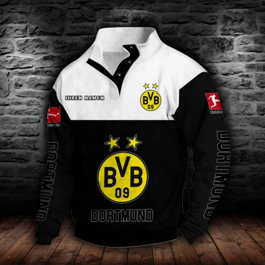 Borussia Dortmund Stehkragen-Sweatshirt – Bild 2