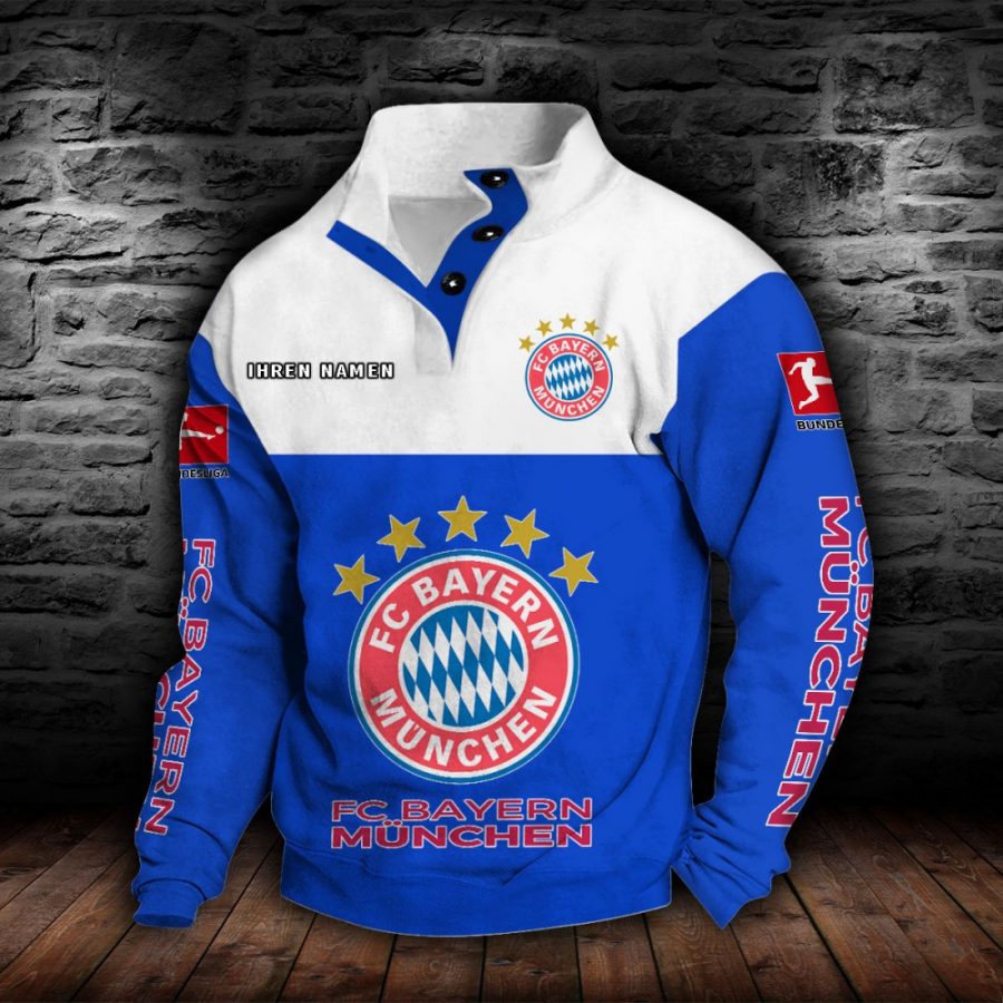 Bayern München Stehkragen-Sweatshirt – Bild 3