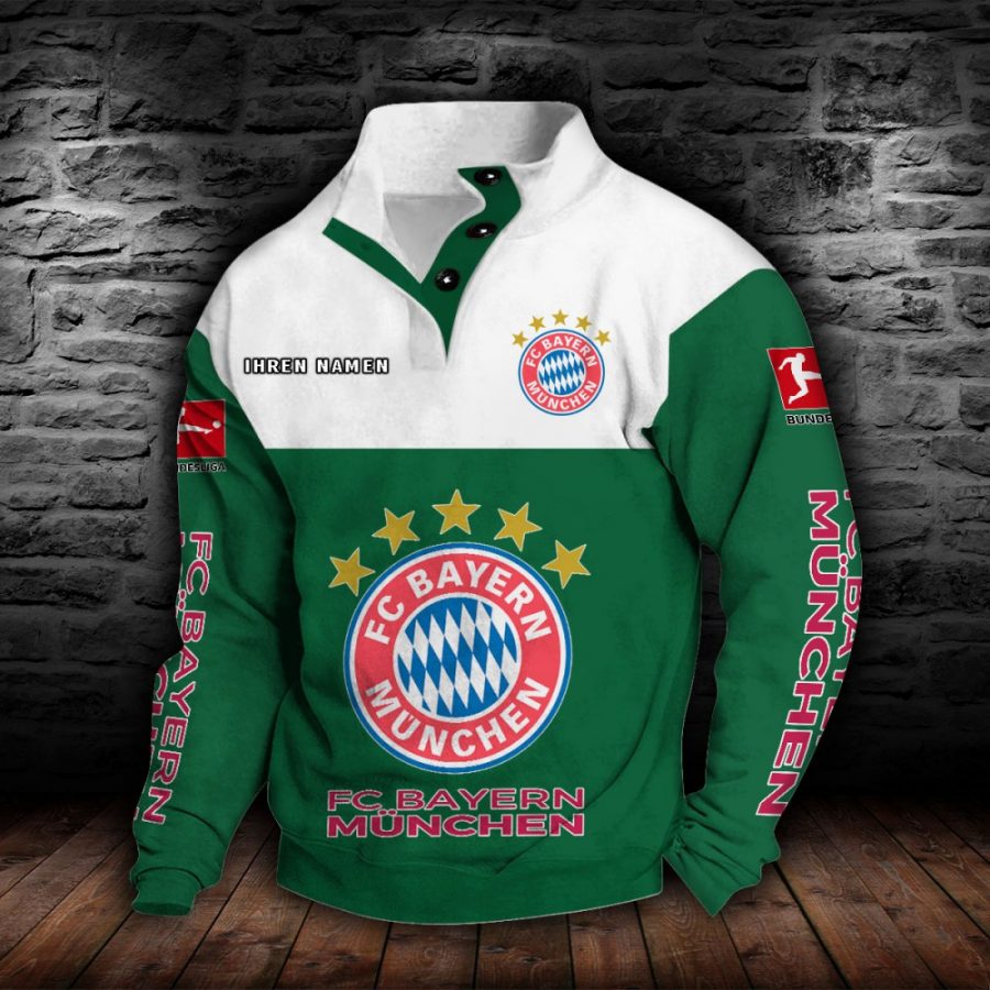 Bayern München Stehkragen-Sweatshirt – Bild 4