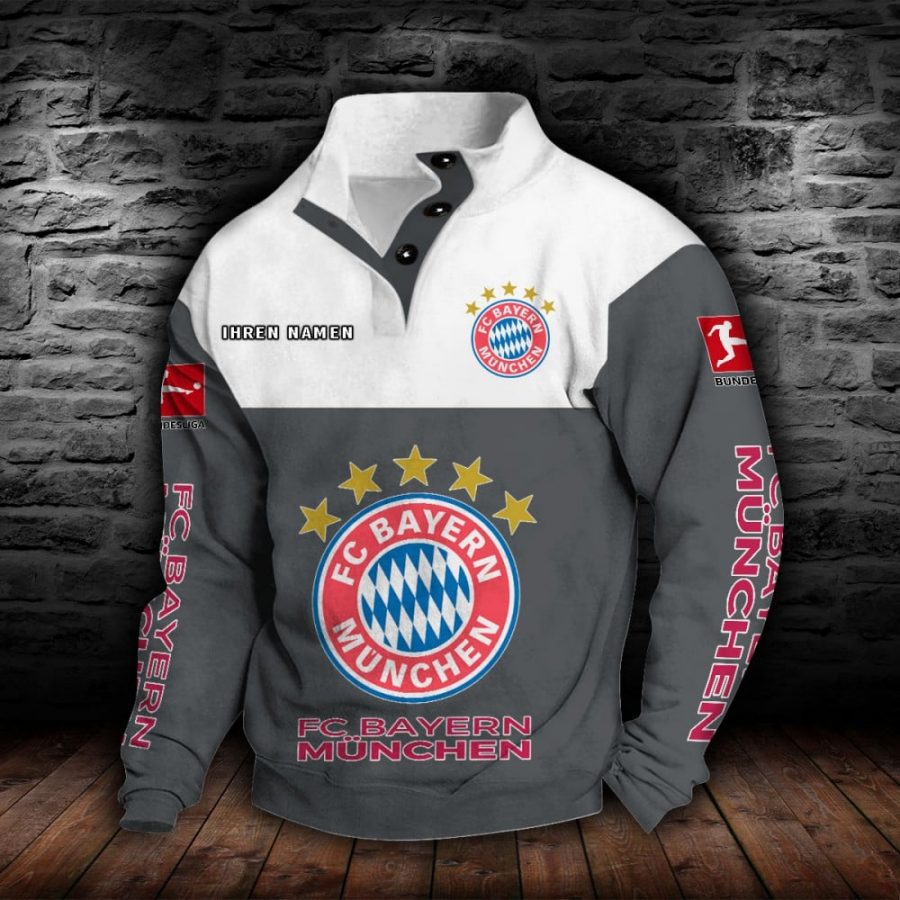 Bayern München Stehkragen-Sweatshirt – Bild 5