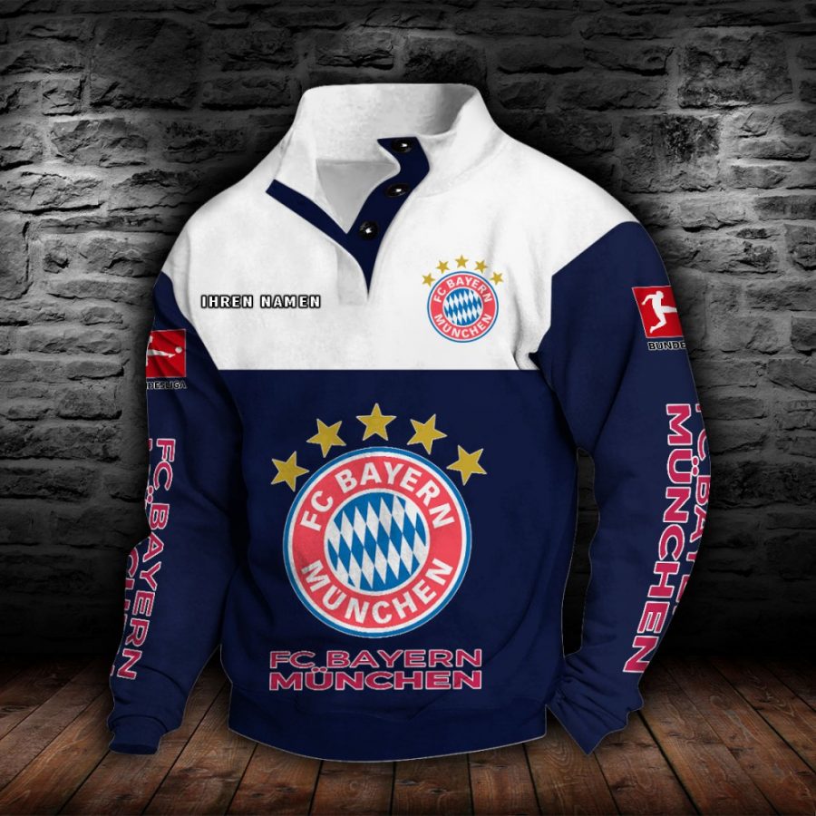 Bayern München Stehkragen-Sweatshirt – Bild 7