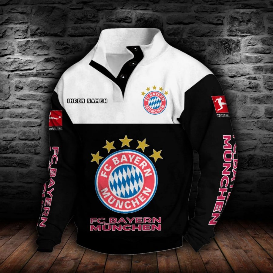 Bayern München Stehkragen-Sweatshirt – Bild 2