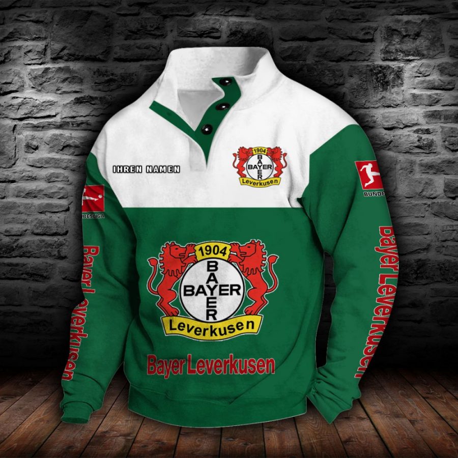 Bayer 04 Leverkusen Stehkragen-Sweatshirt – Bild 4