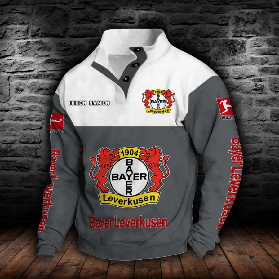Bayer 04 Leverkusen Stehkragen-Sweatshirt – Bild 5