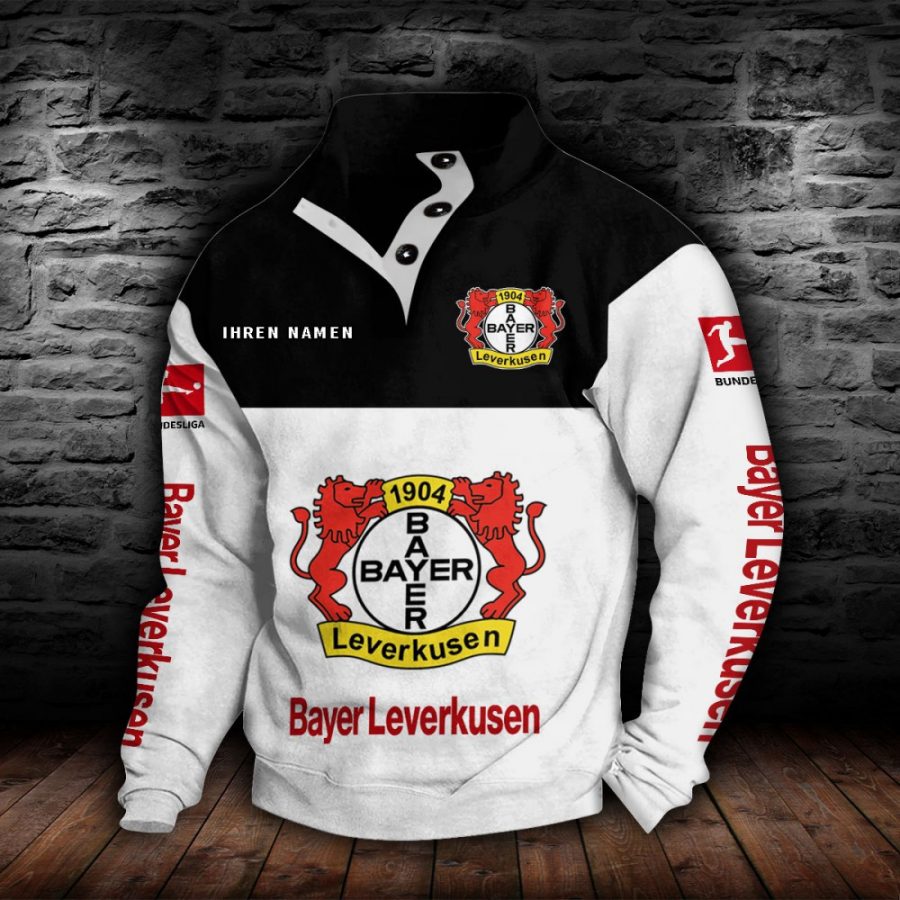 Bayer 04 Leverkusen Stehkragen-Sweatshirt – Bild 8