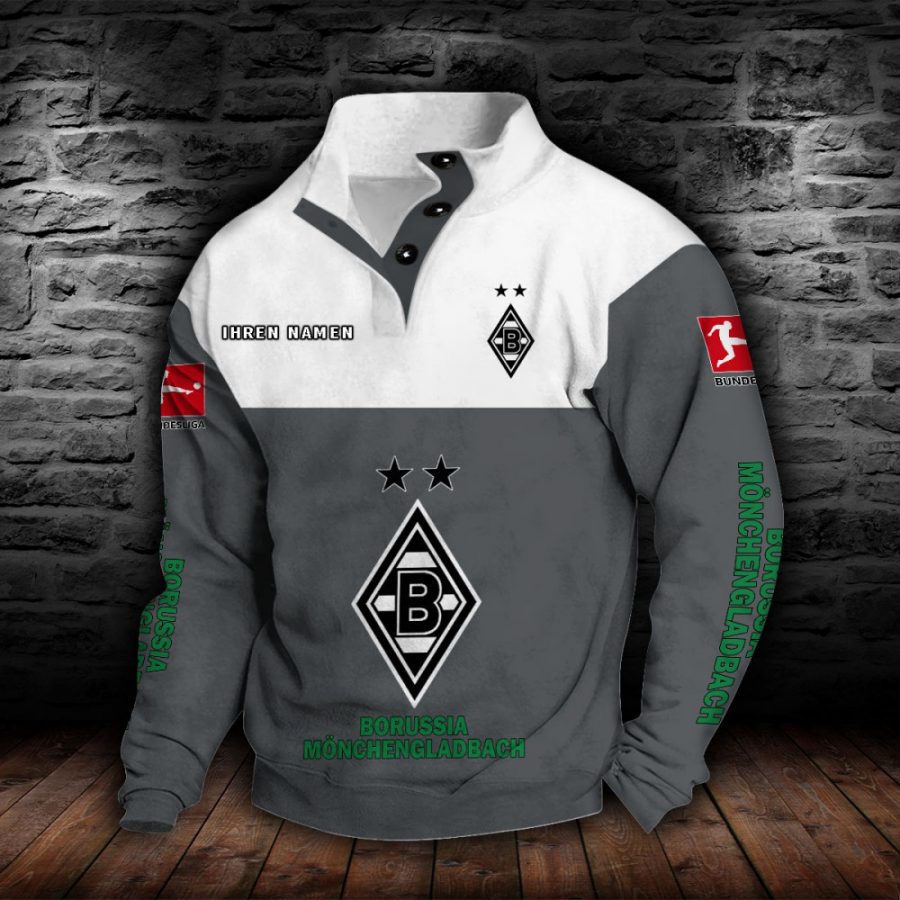 Borussia Mönchengladbach Stehkragen-Sweatshirt – Bild 5