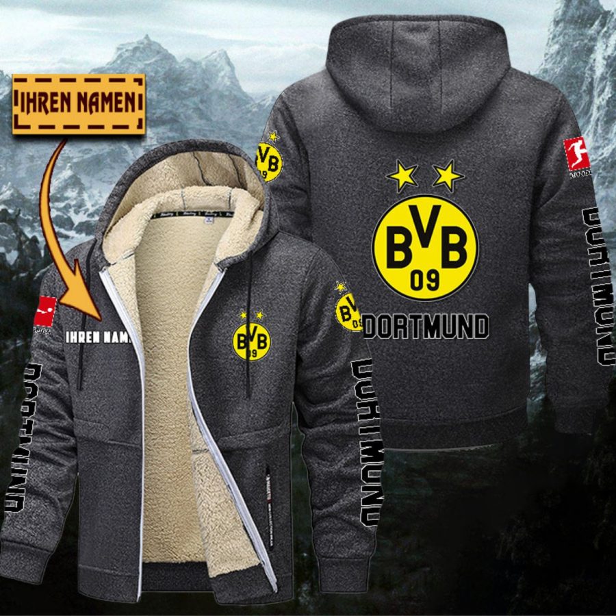 Borussia Dortmund Gefütterte Kapuzenjacke – Bild 4