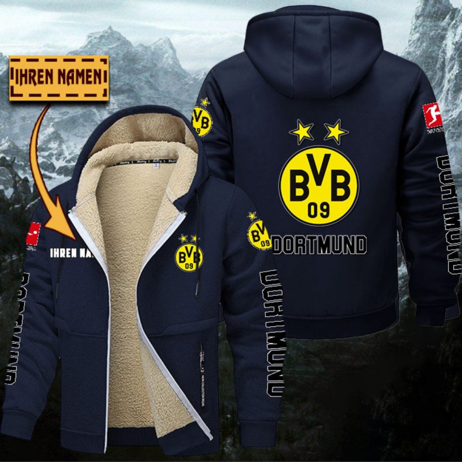 Borussia Dortmund Gefütterte Kapuzenjacke – Bild 6