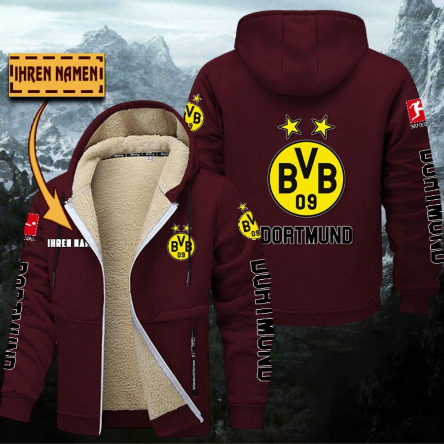 Borussia Dortmund Gefütterte Kapuzenjacke – Bild 9