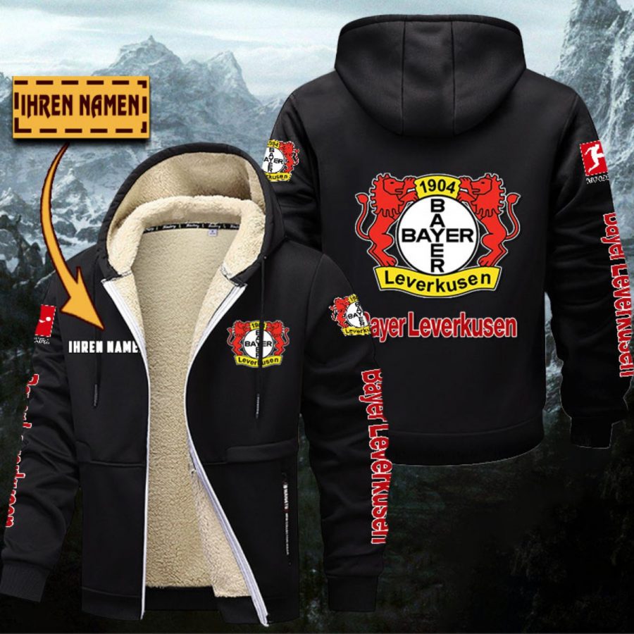 Bayer 04 Leverkusen Gefütterte Kapuzenjacke – Bild 9