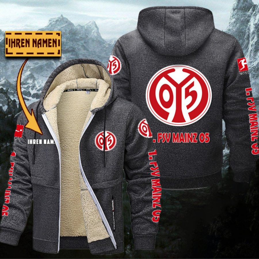 1. FSV Mainz 05 Gefütterte Kapuzenjacke – Bild 4