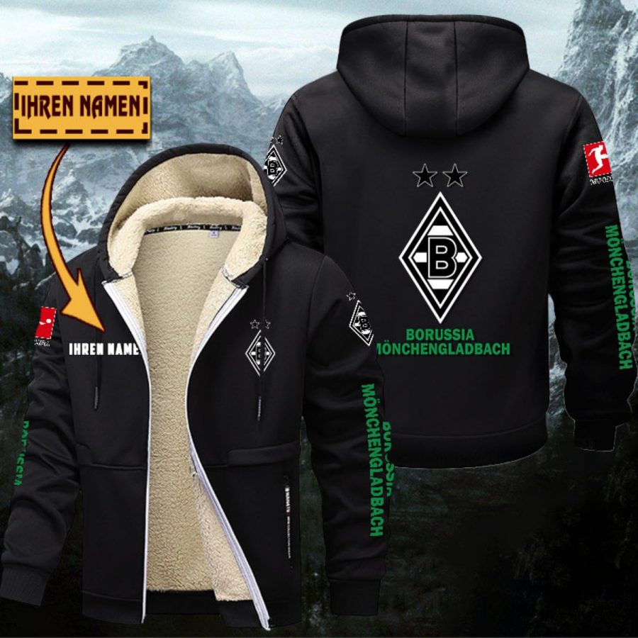 Borussia Mönchengladbach Gefütterte Kapuzenjacke – Bild 3