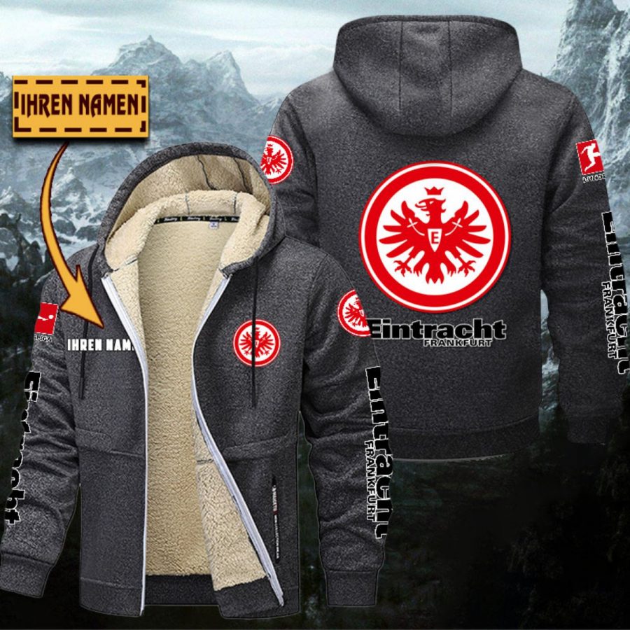 Eintracht Frankfurt Gefütterte Kapuzenjacke – Bild 4