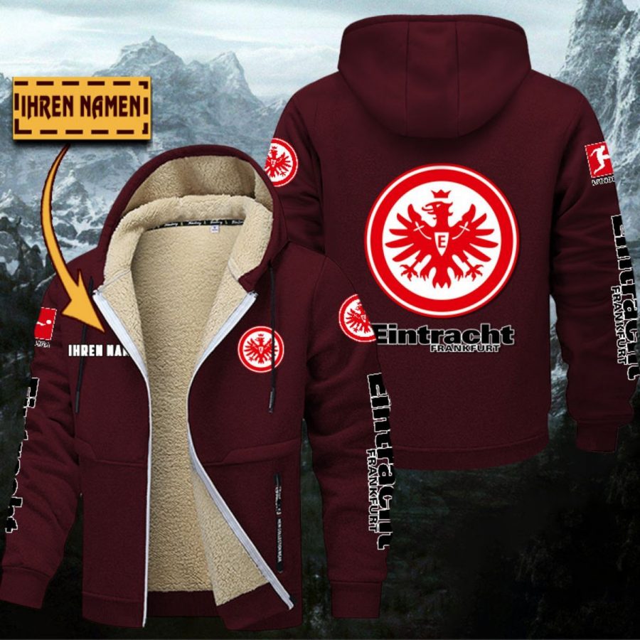 Eintracht Frankfurt Gefütterte Kapuzenjacke – Bild 9