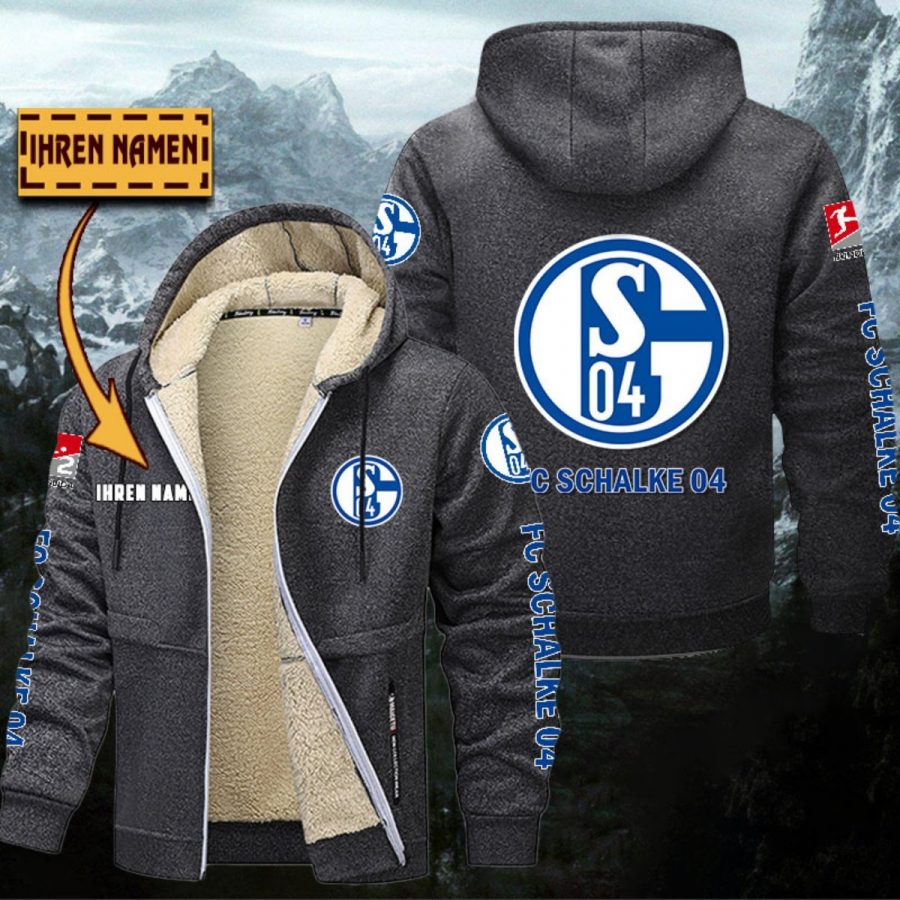 Schalke 04 Gefütterte Kapuzenjacke – Bild 5