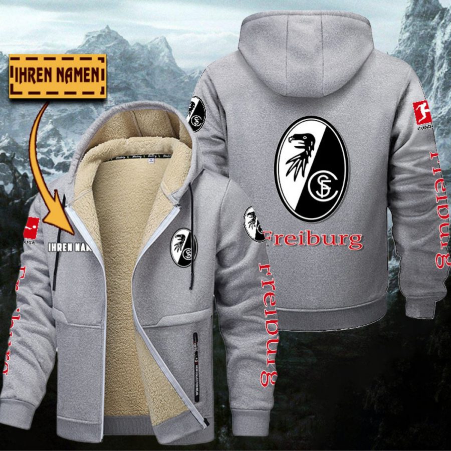 SC Freiburg Gefütterte Kapuzenjacke – Bild 5