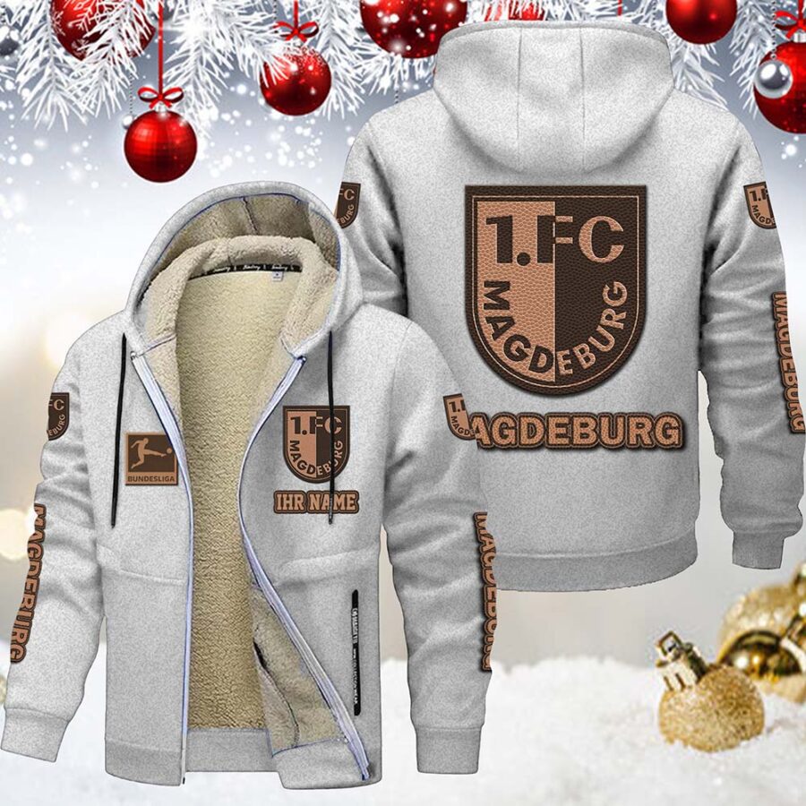 1. FC Magdeburg Gefütterte Kapuzenjacke – Bild 2