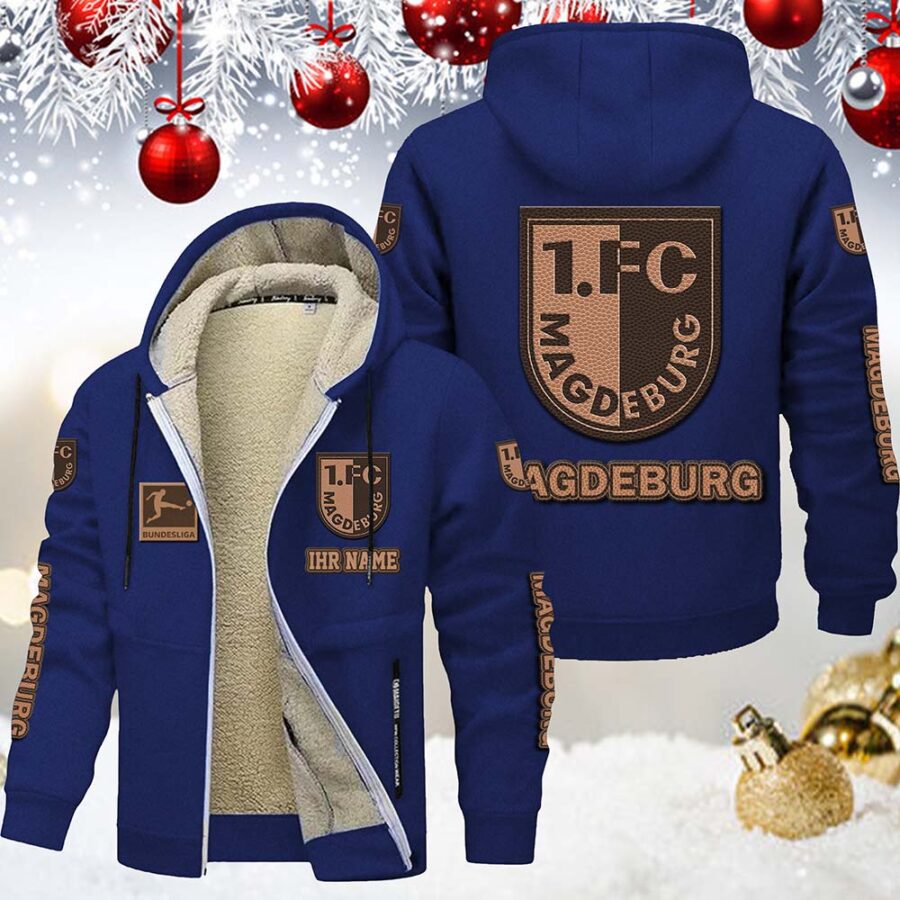 1. FC Magdeburg Gefütterte Kapuzenjacke – Bild 9
