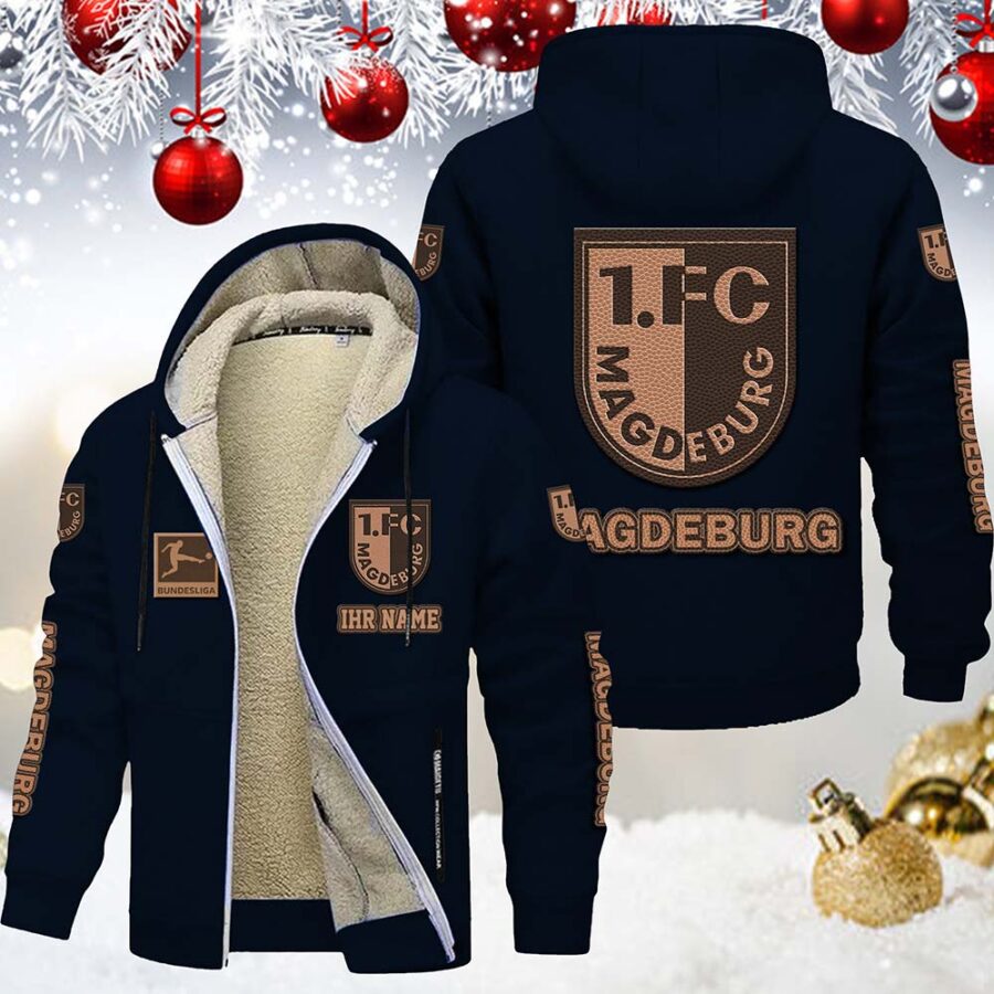 1. FC Magdeburg Gefütterte Kapuzenjacke – Bild 7